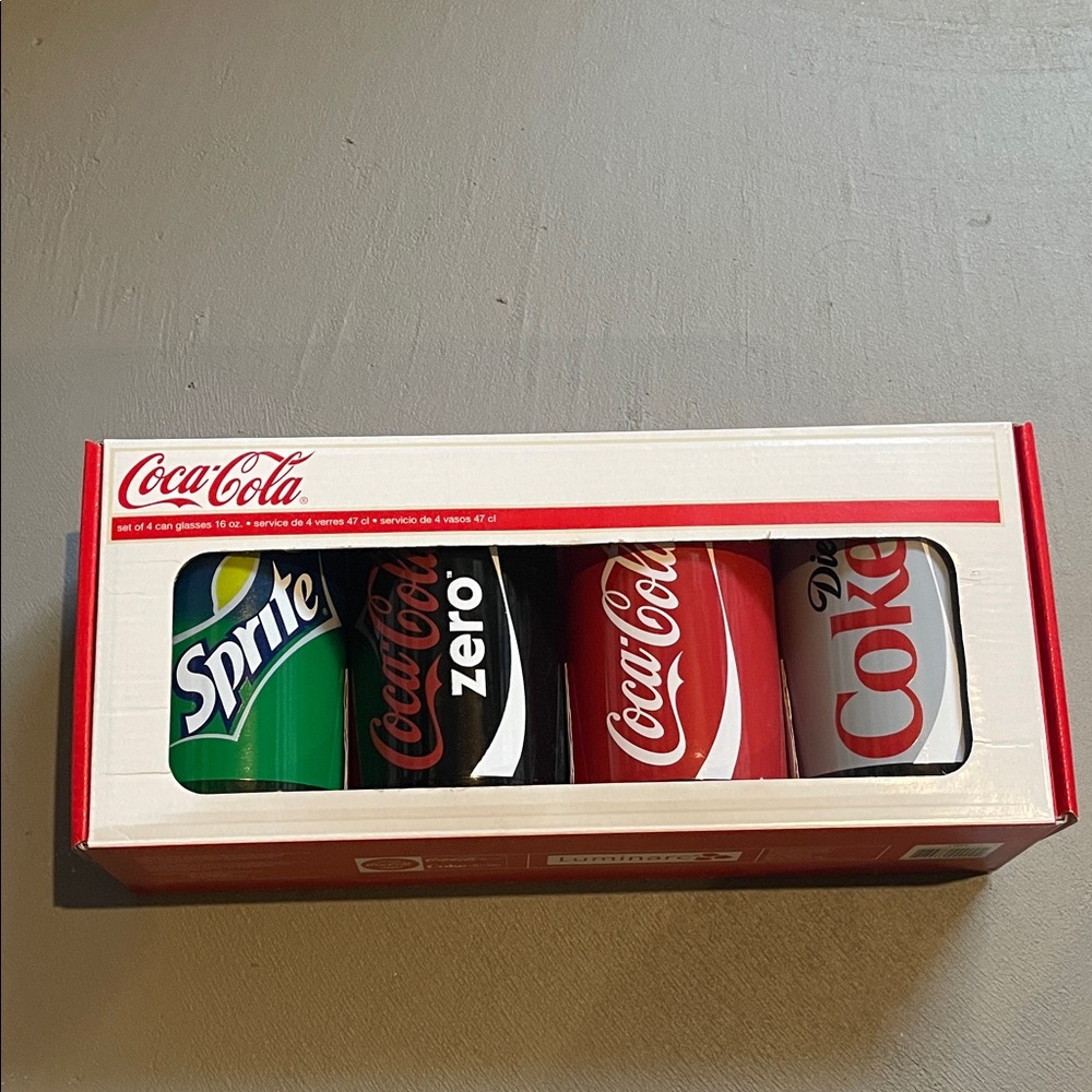 Coca-Cola Assorted Cans with Red and Green